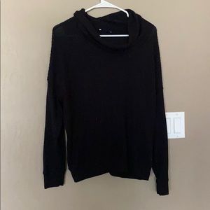 Black cowl neck sweater